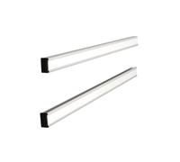 Support nobo bandes fixes aluminium anodisé indice 15 longueur 48,1cm paire supports hauts-bas