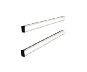 Support nobo bandes fixes aluminium anodisé indice 15 longueur 48,1cm paire supports hauts-bas