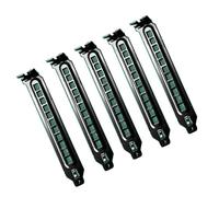 Support noir pour fente de châssis PCIs avec vis, filtre, couvercle de plaque aveugle, support en acier dur, fente PCI