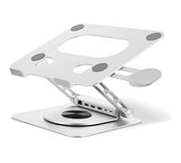 Support Notebook Ajustable - T'nB - iClick - Aluminium - Hub USB-C 6en1 - Rotatif 360°