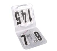 Support numero de départ trois chiffres Waldhausen (x3) Argenté 9 cm