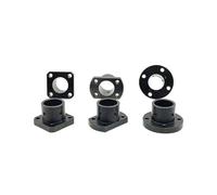 Support optique de siège d'arbre, bride plate ronde 45 acier 6 8 10 12 15 16 20 25 30 35 40 50 1 pièce(10mm,Circular)