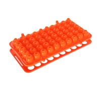 Support Orange Trous à Essai 50 pour Tubes en Plastique | Organisation des Échantillons, Trous Espacés pour Tubes de 18mm, Maintien Vertical, Usage Laboratoire et Hôpital