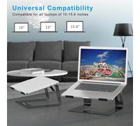 Support Ordinateur Portabl, Laptop Stand Compatible Avec Un Ordinateur Portable (10 À 15,6 Pouces) Compatible Pour Macbook Pro/Air, Dell, Lenovo, Samsung,Huawei Matebook