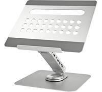 Support Ordinateur Portable 10-16"" Réglable En Alliage D'Aluminium, Support Avec Docking Station Pour Pc 7-En-1, Refroidissement Rapide, Pliable Ergonomique Rotation À 360°, Base Antidérapante