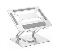 Support Ordinateur Portable avec Base Rotative à 360°, BoYata Support Ergonomique Réglable pour Ordinateur Portable pour Bureau, Compatible avec MacBook Pro/Air, Ordinateurs Portables jusqu'à 17"