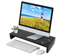 Support Ordinateur Portable Bois, Réhausseur d'Écran d'Ordinateur, Support de Moniteur Support d'Ordinateur Lever PC Ecran/Ordinateur, Moniteur Stand pour Bureau, Famille - 50 x 20 x 7.6cm