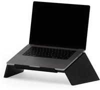 Support Ordinateur Portable-Fait À La Main-Support En Bois Naturel,Fabriqué Dans L'Ue-Compatible Avec Macbook Et Ordinateurs Portables 15-16""-Laptop Stand¿50X25X15Cm¿Noir