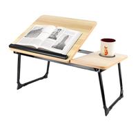 Support Ordinateur Portable Lit, Table de Lit avec Refroidisseur PC Portable, Support pour Tablette, Lapdesk Pliable,Réglable en Hauteur et Angle-56 * 33 * 24cm (Couleur d'origine)
