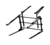 Pyle Support Ordinateur Portable, PC Portable, Laptop Stand, Support Laptop avec Hauteur Ajustable, Compatible avec Ordinateurs/Tablette/Table de mixage DJ/Gaming, Noir