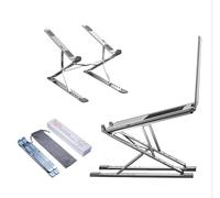 Support Ordinateur Portable, Support Pc Portable 7 + 9 Niveaux Réglables, Support Ordinateur en Antidérapant Aluminium Ventilé, Laptop Stand Ergonomique Compatible avec MacBook Pro/Air 10-17 Pouces