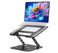 Support Ordinateur Portable, Support PC Portable Ergonomique à Orientation Réglable , Laptop Stand Compatible avec MacBook Air, Pro, Dell Et Tous Les Ordinateurs Portables 10-17,3 Pouces - Noir