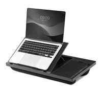 Navaris Support Ordinateur Portable - Table PC pour Lit et Bureau - Accessoire Ordi Portable Ergonomique pour la Maison et Le Travail - Tapis de Souris Intégré dans Le Plateau