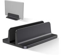 Support Ordinateur Portable Vertical,Support PC Portable en Aluminium Réglable Bureau Laptop Stand pour MacBook Pro/Air,iPad,Surface,HP,Lenovo,Tablette et Autre Laptops-Noir