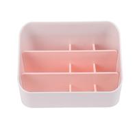Support Organisateur de Maquillage 3 Couches 9 Compartiments, vitrine cosmétique multifonctionnelle pour Table de comptoir de vanité