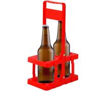 Support organisateur pour bouteilles de bière Porte-2 bouteilles, vin | Porte-vin, seau de bouteilles, pliable pour camping et pique-nique en plein air, Barbac