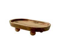 Support ovale en bois pour décoration - Support ovale en bois - Support pour table de cuisine | pour maison hôtel bar cuisine lavabo toilette café plantes éponges parfums