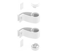 Support ovales et bouchons pour poignées Diva aluminium blanc LA CROISÉE DS