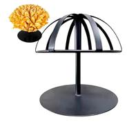 Support - Panier d'organisation de panne en métal noir | Support de bol décoratif | Plateau d'affichage en fil de magasin de fruits robuste pour pastèque géant cantaloupe banane