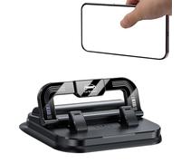 Support par téléphone automobile - support de téléphone portable d'aspiration 2 en 1 avec d'immatriculation, tableau de bord sans glissement et rack de pare-brise pour les camions, les voitures