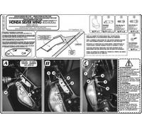 SUPPORT PARE-BRISE 214DT HONDA SILVERWING 400-600CCM (01-10)