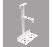 Support PC de bureau, support de tour d'ordinateur, support CPU support de tour d'ordinateur de bureau sous support de bureau, support mural en métal for PC largeur réglable 13,5-23,5 cm, adapté à la