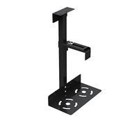 Support PC de bureau, support de tour d'ordinateur, support CPU support de tour d'ordinateur de bureau sous support de bureau, support mural en métal for PC largeur réglable 13,5-23,5 cm, adapté à la