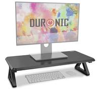 Duronic DM06-1 BK Support pour Moniteur en MDF 62 x 30 cm Rehausseur d’écran d’Ordinateur Portable LCD LED TV Permet de rehausser de 15 cm Espace de Travail Ergonomique avec Rangement