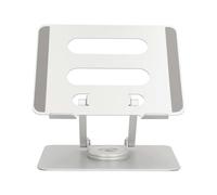 Support PC Portable 17' Pliable Rotatif 360° Antiderapant Nedis Argent