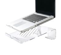 Support PC Portable Acrylique | Hauteur de vision ergonomique et maintien stable | Support acrylique ventilé pour ordinateur portable,Pour Ordinateur 11-17 Pouces Dortoir Études Appartement Étudiants