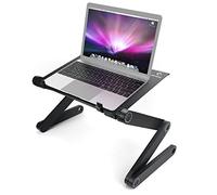 Support PC Portable Lit, LifeBasis Table de Lit pour Ordinateur Portable avec Pieds Pliables et Angle Réglable à 360° pour MacBook, Tablette, Livres, Magazines, Petit-déjeuner