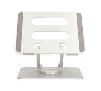 Nedis Support pour ordinateur portable NBSTND110SI – Pliable, rotatif 360°, antidérapant – 17" Argent – sans éclairage