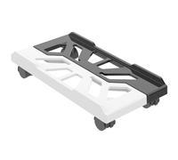 Support PC Roulant sous Le Bureau avec Largeur Réglable et Rail de Protection, Support CPU de Bureau Augmentant la Hauteur pour Un Déplacement Facile, capacité de Charge 16-32 Kg (Noir)