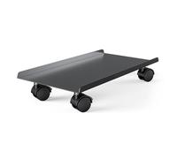 support pc sous bureau Support de processeur en acier avec roulette de verrouillage, boîte de rangement for PC à roulettes mobile, support for la plupart des boîtiers PC de jeu ATX adapté à la plupa