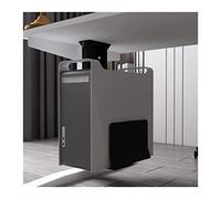 support pc sous bureau Support de processeur sous le support de bureau, support mural réglable for boîtier PC, support de tour PC en acier, largeur réglable de 5,7 "à 9,6" et hauteur de 11,8 "à 19,7