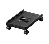 support pc sous bureau Support de tour de processeur Support de processeur mobile Support de tour de PC ventilé Support de tour de PC avec 4 roulettes Convient à la plupart des PC Parfait for souten