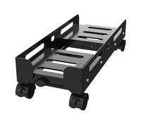 support pc sous bureau Support de tour for PC mobile, support de processeur à largeur réglable, support de processeur de bureau en acier, support de boîtier for PC robuste avec roulettes roulantes a