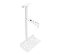 Support PC sous bureau, support PC blanc pour sous-table, support de suspension d'ordinateur en acier carbone, hauteur réglable 50-530 mm, capacité de charge maximale 25 kg, pour la plupart des hôtes