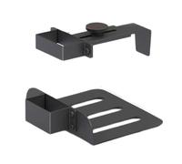 Support PC sous bureau, support PC durable avec support réglable, convient uniquement aux pieds de table de 45 x 65 mm de diamètre, étagère de rangement pour tour d'ordinateur de bureau