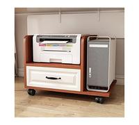 support pc sous bureau Support tour PC avec stockage, support d'imprimante mobile, support CPU for chariot d'imprimante à 2 niveaux avec tiroirs et roulettes, sous le bureau, for le bureau à domicil
