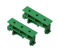 Support PCB à clip pour rail DIN 35 mm avec fonction adaptateur C45 pour fixation rapide et ferme sur carte (vert)