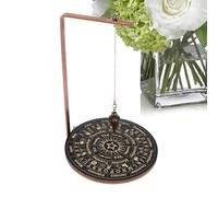 Support pendulaire - Support en cristal, présentoir de pierres, support d'ornement de sorcière, support pendulaire en bois et cristal, outil de méditation et de divination | Pour les pratiques