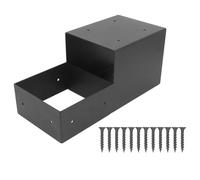 Support Pergola Universel, Équerre Double Couche Galvanisée 358x163x163mm - Résistant aux Intempéries, Montage Facile, pour Construction Durable et Polyvalente