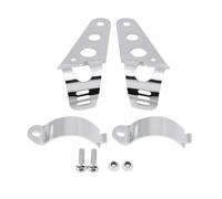 Support Phare Moto antibrouillard 1 Paire De Supports De Fixation pour Phares Kit De Montage pour Tube Fourche Taille du Tube Fourche Comprise Entre 33 Mm Et 43 Mm, Support De Phare De Moto