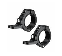 Support Phare Moto antibrouillard Lot De 2 Supports De Montage pour Phare De Moto, Support De Drapeau, Solide Et Robuste, Pince pour Barre De Sécurité, Réglable À 360 °, pour Tube Antibrouillard