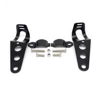 Support Phare Support de phare de moto pour Yamaha XT1200Z Super Tenere, compatible avec Suzuki Bandit 600 et Yamaha XT 660 Support de serrage(Black)