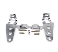 Support Phare Support de phare de moto pour Yamaha XT1200Z Super Tenere, compatible avec Suzuki Bandit 600 et Yamaha XT 660 Platine Feu Arriere pour(Silver)