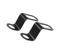 Support Phare Support de serrage Lot de 2 supports de phares de moto, pour rétroviseur, lampe, projecteur, extension, pince, pour moto et scooter(Black Curved)