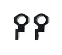 Support Phare Support de serrage Support universel de pare-chocs de 25 mm pour phare antibrouillard, compatible avec Honda NC750X CRF1000L CB650R CBR650 CB500X(Black)