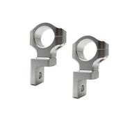 Support Phare Support de serrage Support universel de pare-chocs de 25 mm pour phare antibrouillard, compatible avec Honda NC750X CRF1000L CB650R CBR650 CB500X(Silver)